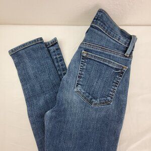 Loft Jeans Women's 00 / 24 Blue High Rise Skinny Ankle Made and Loved
